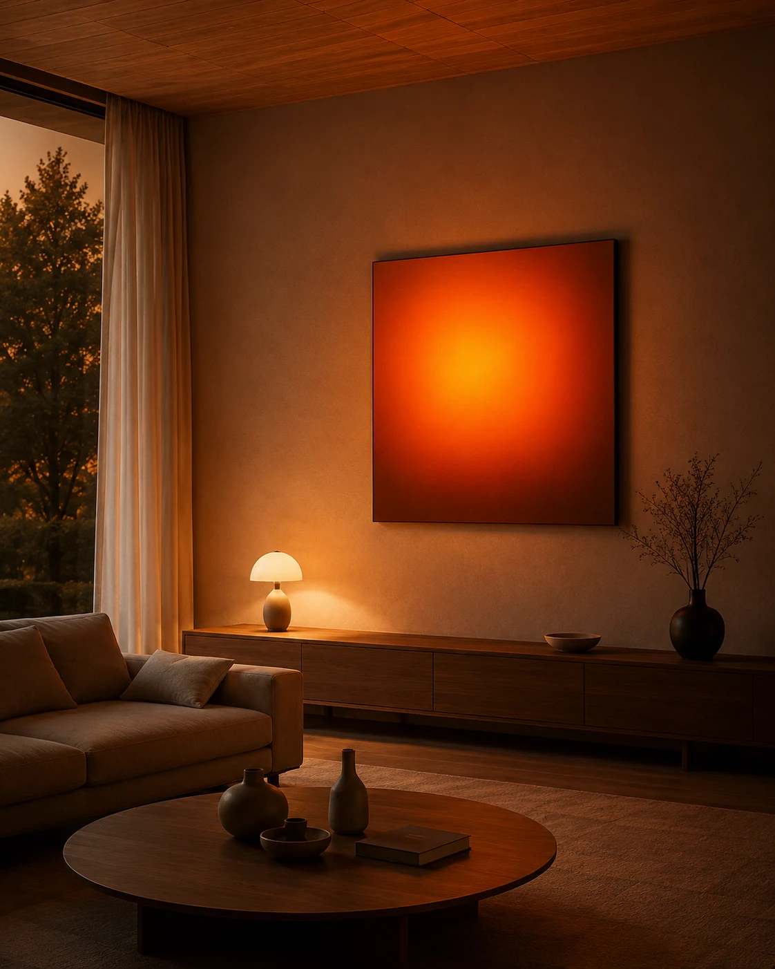 Aura Sunset during golden hour